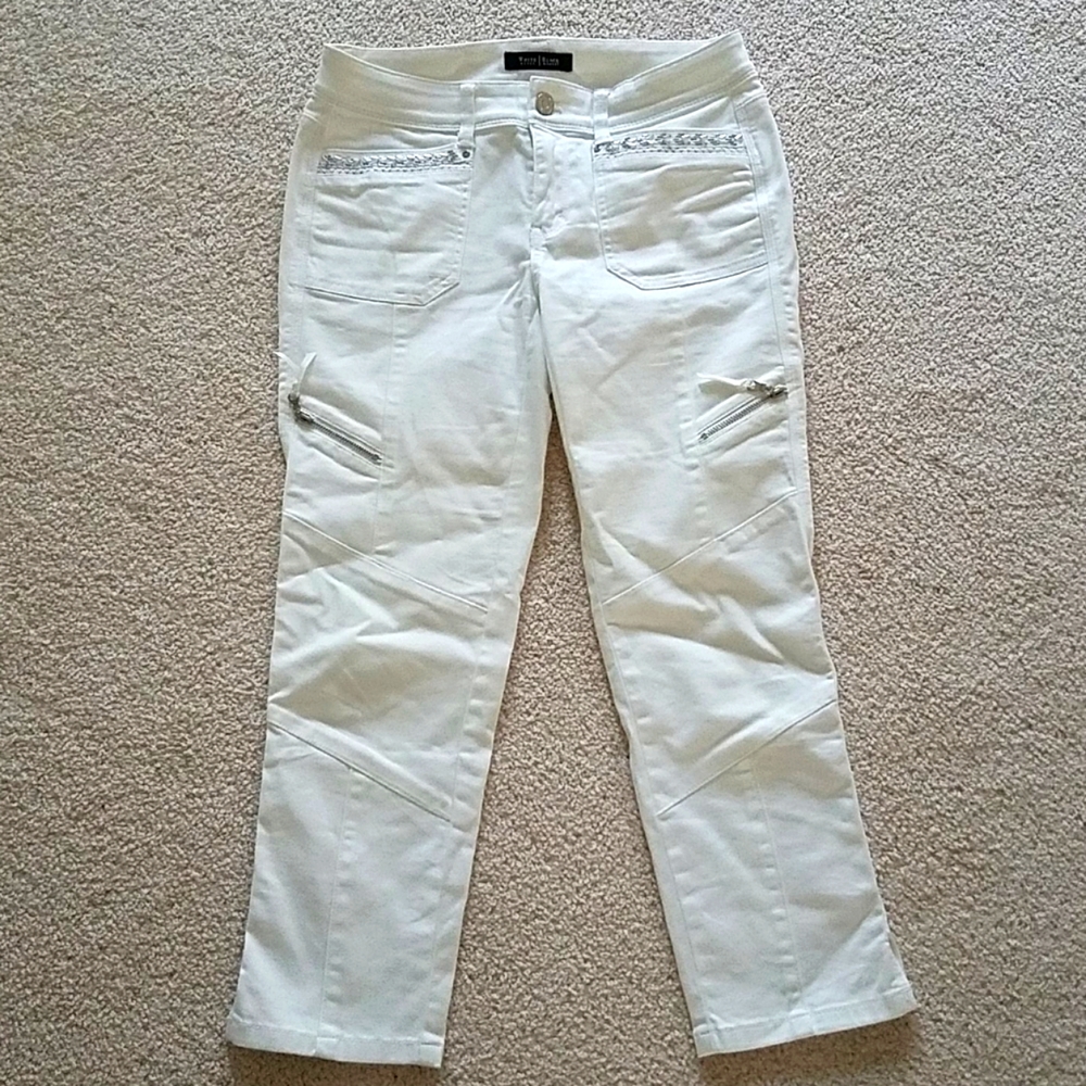 WHBM Cropped Stretch Pants 0